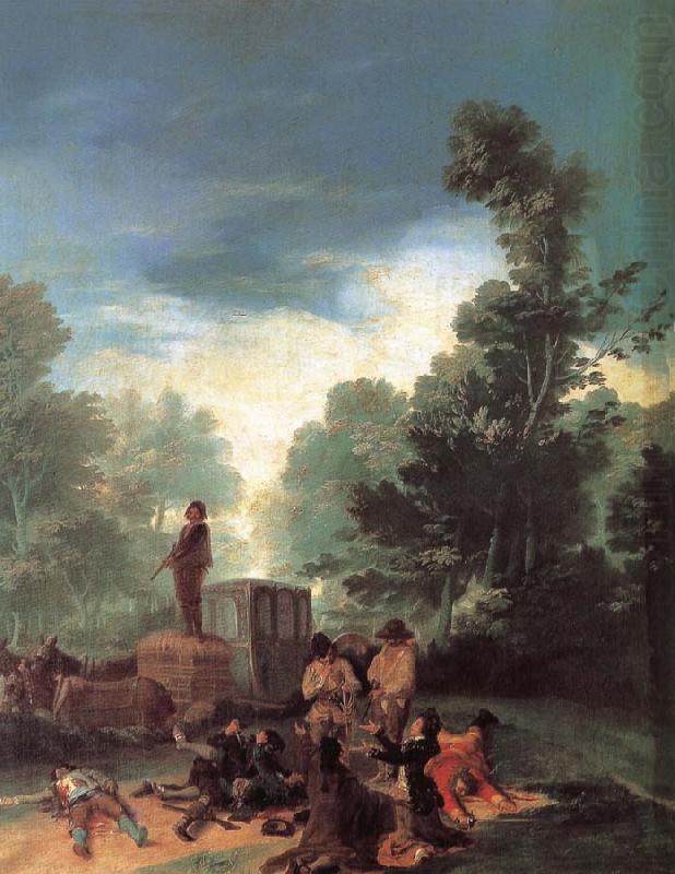 Francisco Goya Highwaymen Attacking a Coach china oil painting image